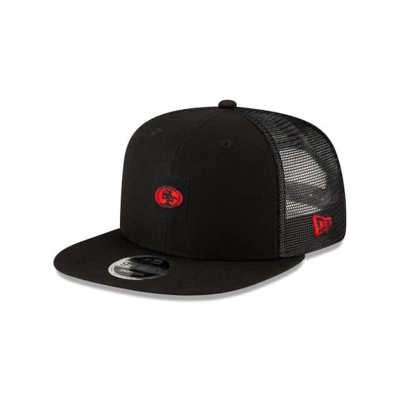 Black San Francisco 49ers Hat - New Era NFL Coaches 9FIFTY Snapback Caps USA4710235